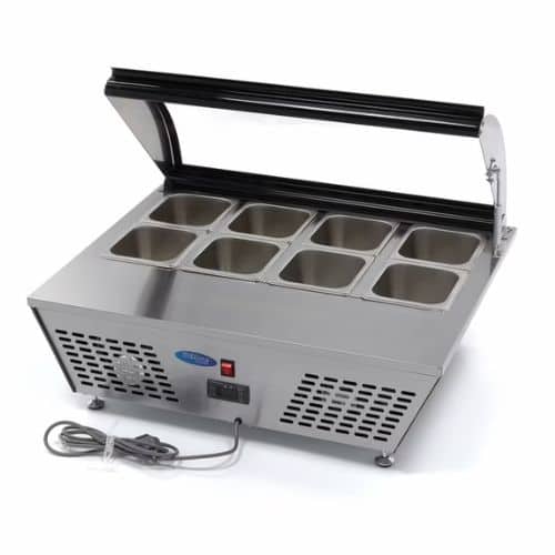 Gastro Saladette - 67 l - inkl. 8 x 1/6 GN - Tischplatte | Maxima 09400870