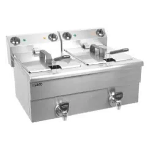 Fritteuse | 2X10 Liter | 2X3250W | 230V-1Phase | B600xD525xH345mm | SARO 172-2083 - 172-2083