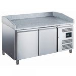 Saro Pizzakühlschrank 2 Türen 390 Liter | 600 x 400 | B1510xT800xH840/990mm | 465-4500 - 465-4500