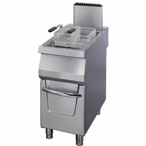 Gas Gastro Premium Fritteuse - 1 x 22 l - Einzeleinheit - 90 cm Tief - mit Ablasshahn | Maxima 09398605
