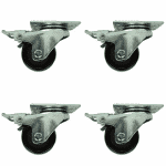 Hjulsett for arbeidsbord med skyvedører (4 stk) | CombiSteel 7178.9320