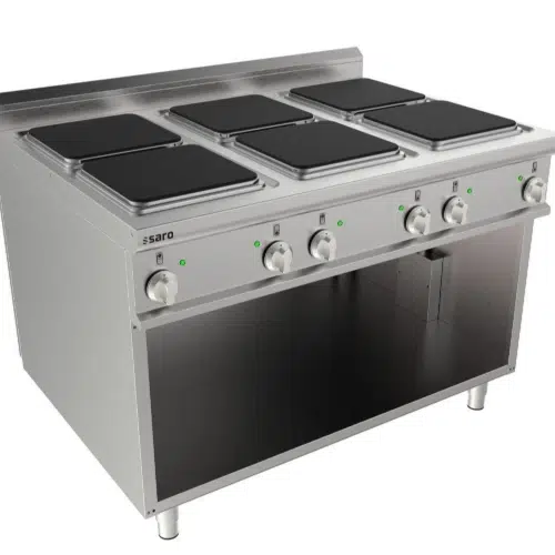 SARO Elektroherd offener Unterbau 6 Platten - 400V 24KW - 423-8210 - 423-8210