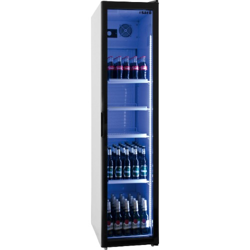 Kuehlschrank schmal Saro SK 301 Glastuer 300 Liter Weiss 323 3150