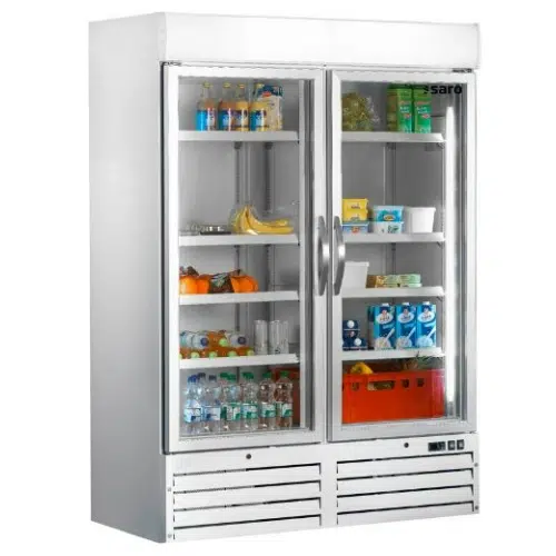 Saro Kühlschrank mit 2 Glastüren 1078 Liter - B1370xT725xH2000mm - 323-4165 - 323-4165