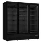Kühlschrank, 3 Glastüren, GTK 1530 S PRO - schwarz | SARO 53-11201