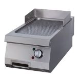 Gastro Premium Grillplatte 6 kW - 400V - Gerilltes Chrom - Einzeleinheit - 90 cm Tief - Maxima 09398583