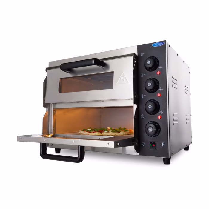 Gastro Pizzaofen - Passt 2 x Ø 40 cm Pizzas - Doppeldeck - Maxima 09362155