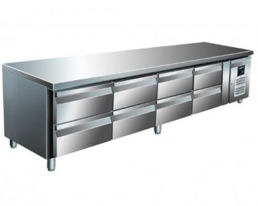 Grillkjølebenk | 8skuffer | 314liter | B2230xD700xH650mm | SARO Germany | SARAW0B | 323-3127 | 208609