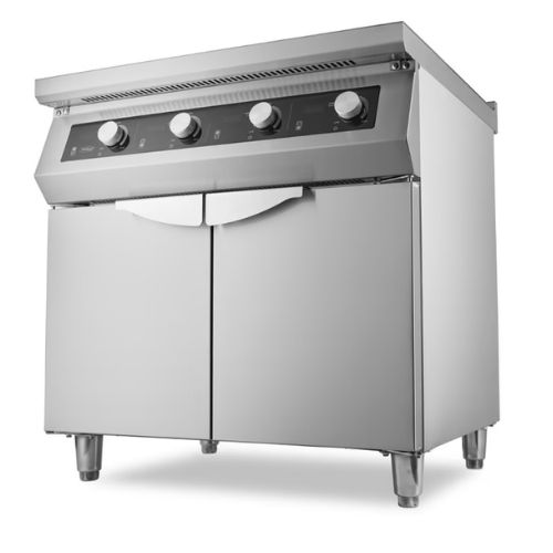 Gastro Induktionskocher 700 – 4 Brenner – 17000W – mit Untergestell - 09371011