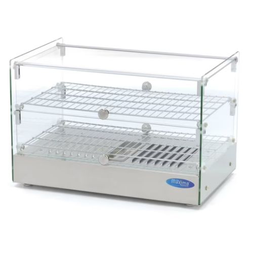 Gastro Wärmevitrine - 50 liter - 55 cm - 2 Regale - Maxima 09400780