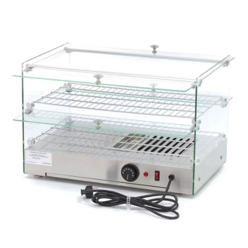 Gastro Wärmevitrine - 50 liter - 55 cm - 2 Regale - Maxima 09400780
