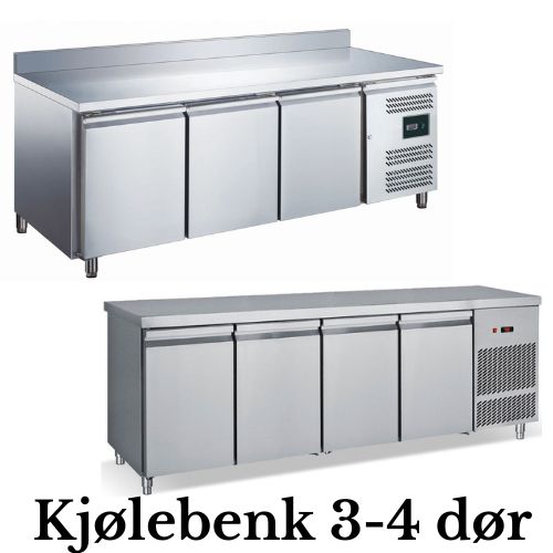 Kjølebenk storkjøkken 2-3 dører