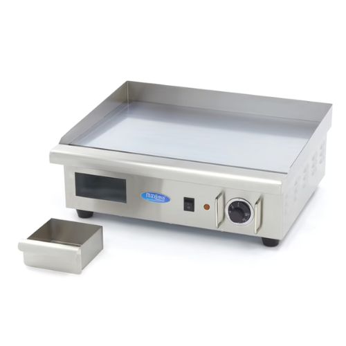 Gastro Grillplatte - Glatte Chrom - 55 cm - inkl. Tropfschale - Maxima 09365163