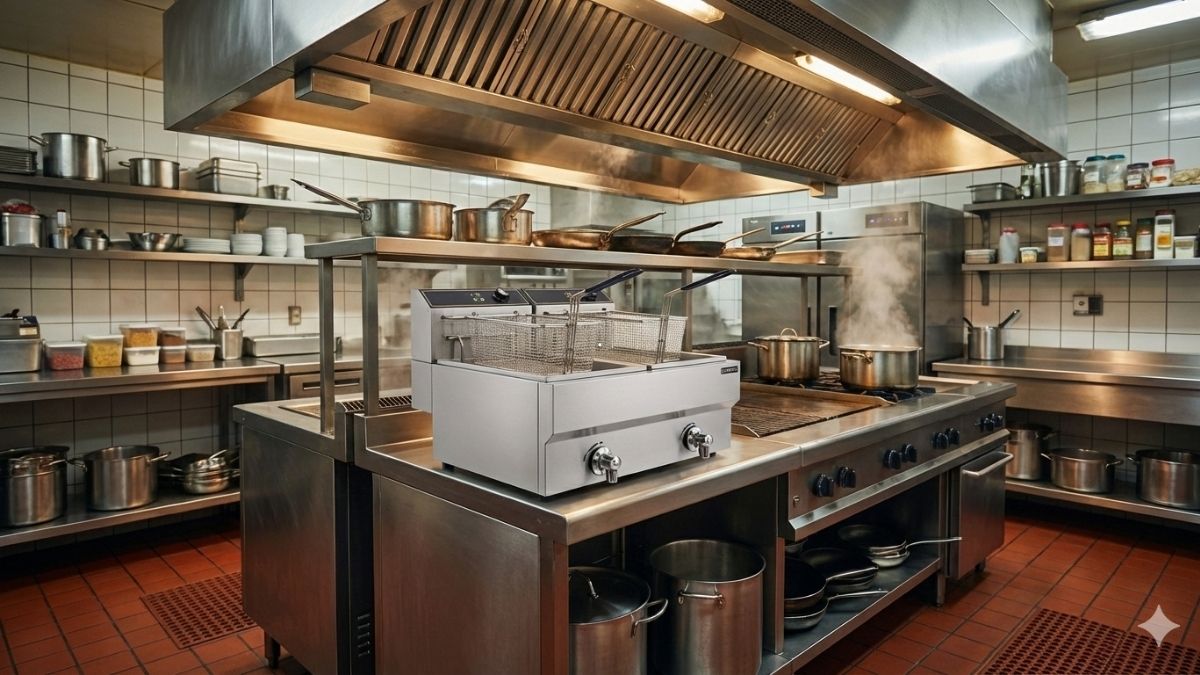 Gasfritteuse für die Gastronomie