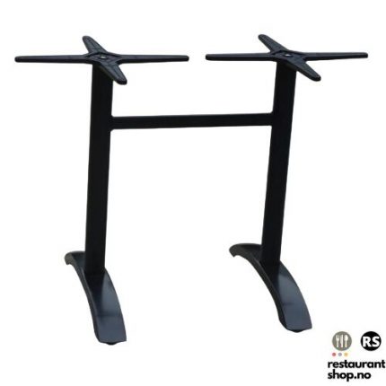Dobbelt bord understell med sort pulverlakkert finish | HORECA | SRO602.1 | 293866 | 234677