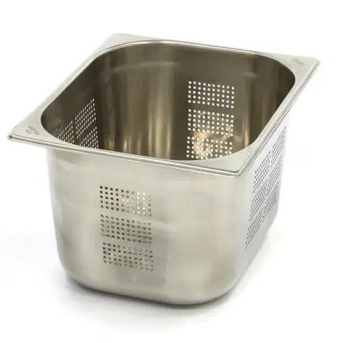 Maxima Gastro Gastronormbehälter - 1/2 GN - 20 cm Tief - Edelstahl - Perforiert - 09367614 - 237211