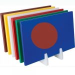 Polyethylen-Schneidebrett, Anti-Rutsch-Füße, braun | SARO 387-1010 - 387-1010