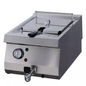 Fritteuse Elektrisch 12 liter - Einzeleinheit - 70 cm Tief - mit Ablasshahn | Maxima 09395000 - 09395000