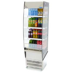 Gastro Glastürkühlschränke - 220 liter - 50 x 50 cm - Öffnen - Maxima 09400855