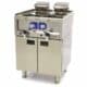 Gastro Fritteuse - 2 x 10 l - 2 Körbe - mit Ablasshahn - 400 V | Maxima 09391650
