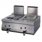Gastro Gas Fritteuse - 2 x 12 l - Doppeleinheit - 70 cm Tief - mit Ablasshahn | Maxima 09395003