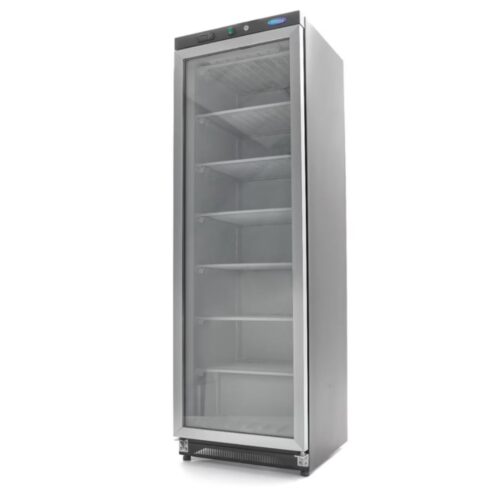 Fryser 400L | Svart | med glassdør | B600xD590xH1840mm | Maxima | MAX00E | 09405021 | 253992