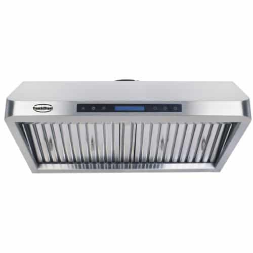 Avtrekkshette komplett med motor + LED-belysning | 1530m3 per time | B900xD560xH250mm | CombiSteel 7227.0005 | COXEHB | 258962