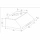 Avtrekkshette komplett med motor + LED-belysning | 1530m3 per time | B900xD560xH250mm | CombiSteel 7227.0005 | COXEHB | 258962