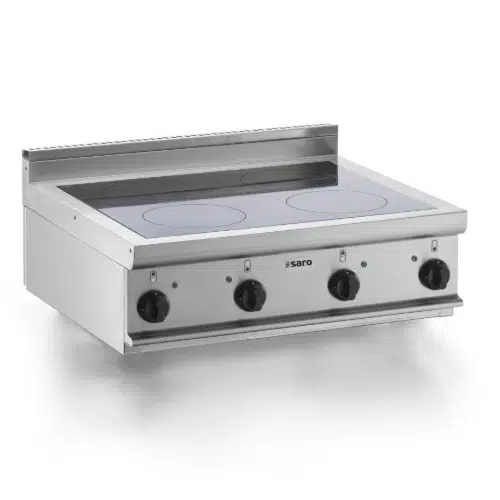 Saro Induktionsherd Tischmodell - 4 x 3,5 kW - E7/CUI4BBL - B800xT700xH270 mm - 423-1452 - 423-1452