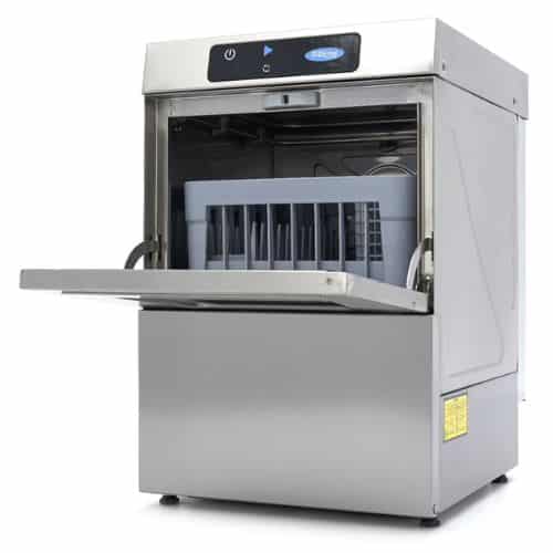 Gastro Gläserspülermaschine - 35 x 35 cm - mit Spülenhilfepumpe - Digital Anzeige - 230 V | Maxima 09211000
