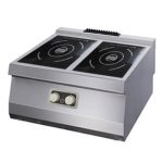 Gastro Induktion Kochfeld 2 Brenner - Doppeleinheit - 70 cm Tief - Elektrisch - Maxima 09398201