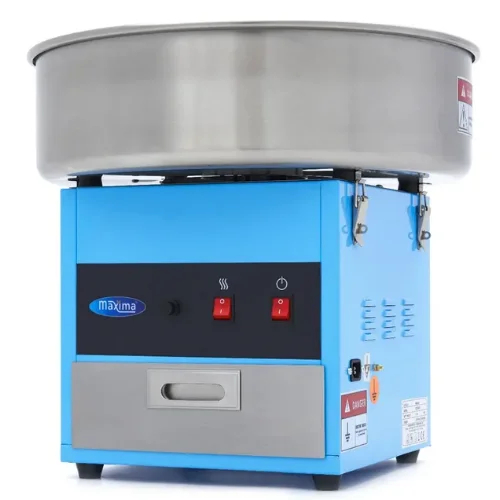 Maxima Gastro Zuckerwattemaschine O 52cm Blau 09506001 Edelstahlwanne 1080W