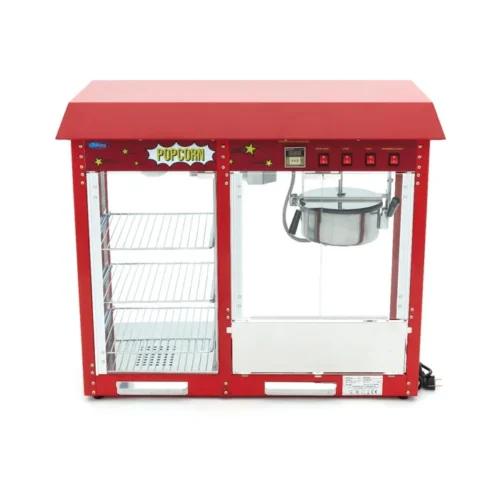 Maxima Popcornmaschine - 150gr - mit Warmhaltevitrine - 09506006