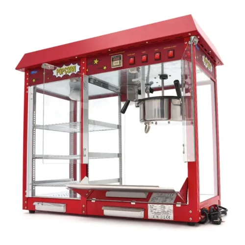 Maxima Popcornmaschine - 150gr - mit Warmhaltevitrine - 09506006 - 09506006