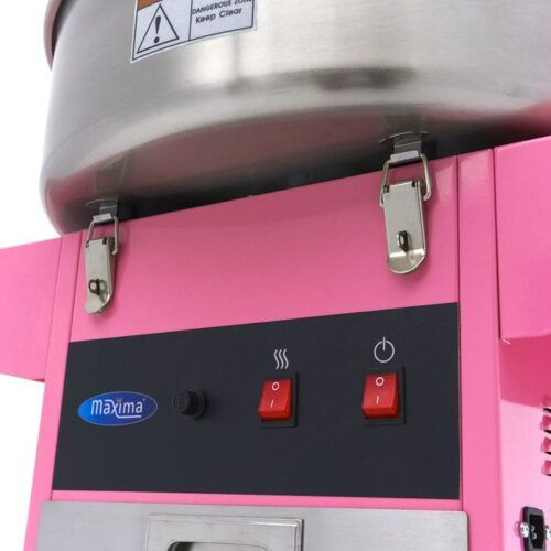 Sukkerspinn med vogn | Candy Floss-maskin - Ø 52cm - Rosa | MAXIMA | MAX0HA | 09506002 | 280578