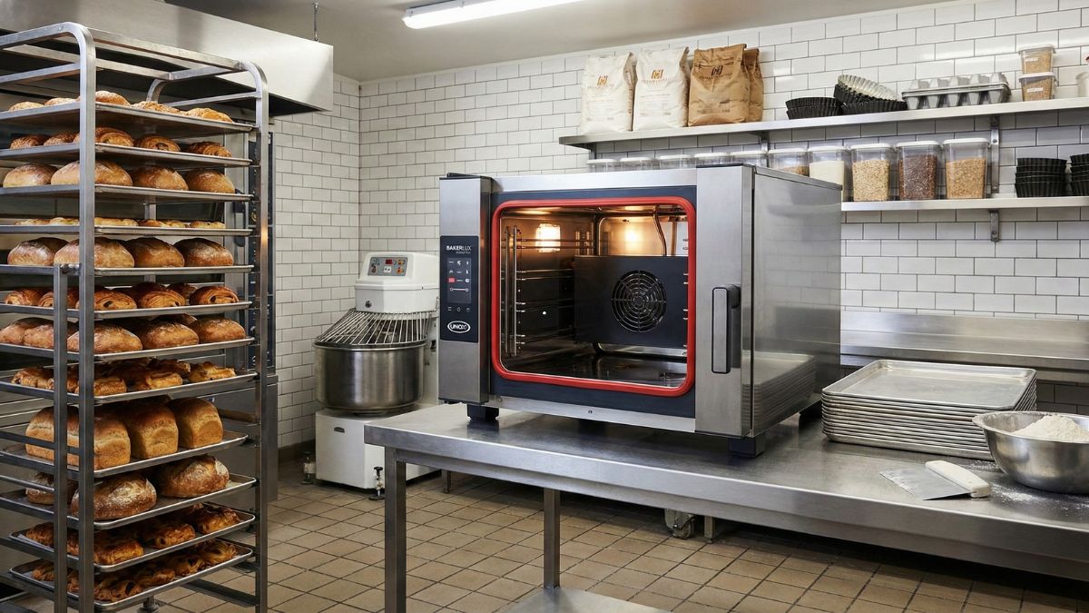 Bäckereiofen mit Grill und Dampf