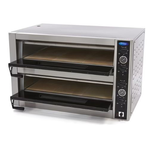 Gastro Pizzaofen - Passt 12 x Ø 30 cm Pizzas - Doppeldeck - Maxima 09370050