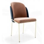 Gastronomi polstret stol "Fame" To ganger er bedre er mottoet til vår restaurantstol "Fame". Hvem vil ha én rygg når man kan ha to? Den horisontale ryggstøtten med langstrakte sømmer beskytter selve setet som en livvakt. Denne trekkkombinasjonen støttes av en delikat metallramme . Også her har du valget mellom hvilket design som passer din restaurant.