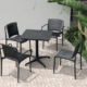 Outdoor stol «Ness-Arm» svart | A&S Germany | G.1014.1055 | 287123