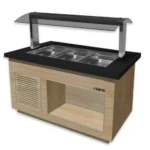 Saro Salatbar für 3x 1/1 GN - PREMIUM LINE SB-K130 OAK - B1300xT880xH1350mm - 366-2700 - 366-2700