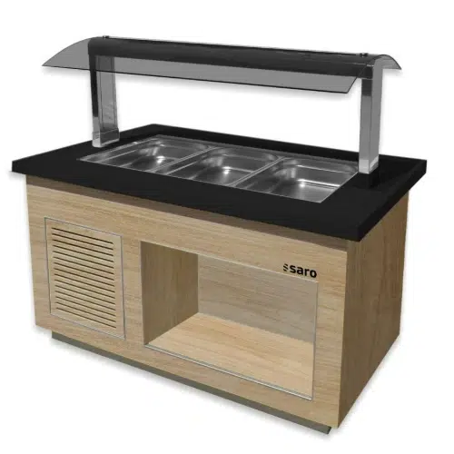 Saro Salatbar für 3x 1/1 GN - PREMIUM LINE SB-K130 OAK - B1300xT880xH1350mm - 366-2700 - 366-2700