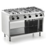 Gastro Gasherd 6 Kochzonen - Fast-Serie - Modell F7/FUG6BA - Saro 423-1605