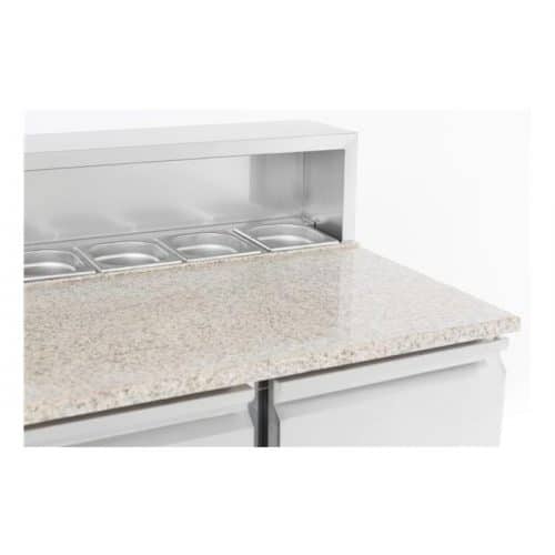 Pizza arbeidsbenk 230 Liter | 5x 1/6 GN | B903xD700xH1090mm | CombiSteel 7950.0070 | COX0ED | 291594
