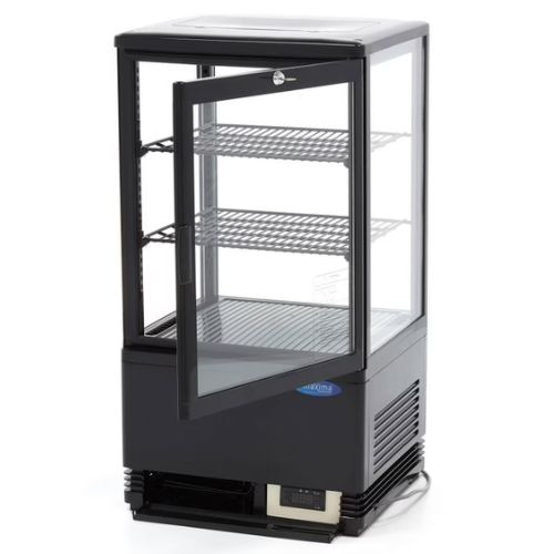 Gastro Kühlvitrine - 58 liter- 43 cm - Scwarz