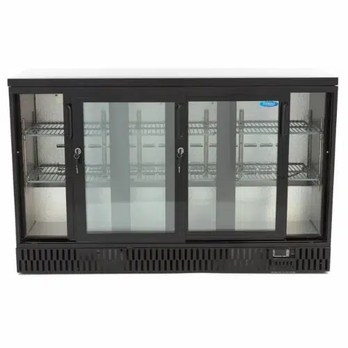 Maxima Gastro Getränke Kühlschrank - 3 Schiebetüren - 6 verstellbare Regale - 09400920