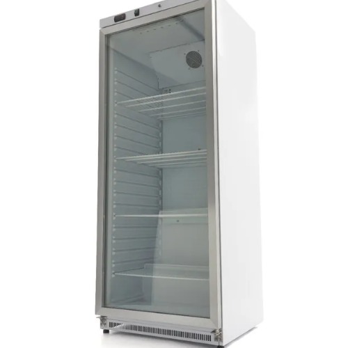 Maxima Kühlschrank Gastro 400 liter Weiß mit Glastür Modell 09405018
