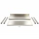 Edelstahltisch - 200 x 70 cm - Einstellbare Höhe - mit Backsplash | Maxima 09364045