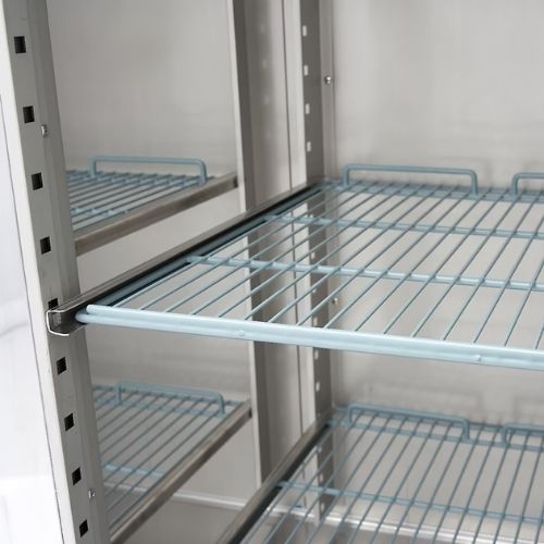 Gastro Kühlschrank - 1400 liter - 6 Einstellbare Regale (2/1 GN) - Rostfreier Stahl - mit Glastüren - Maxima 09400021