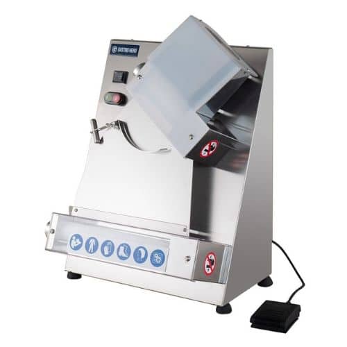 Teigausrollmaschine PROFI 32 mit Fußpedal für Teiglinge bis 31 cm | GastroHero GH-TAM32