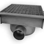 STAINLESS STEEL DRAIN 300X265 WITH 2 EXITS FOR SLOTTED CHANNEL 7107.0025 - 7107.0025
